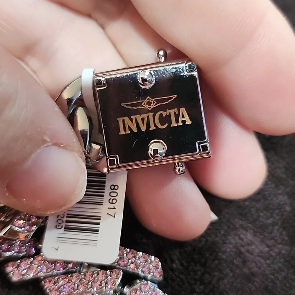 Invicta Elements Men's Ultra Iced Out Cuban Link Chain Bracelet 8in Silver NWT